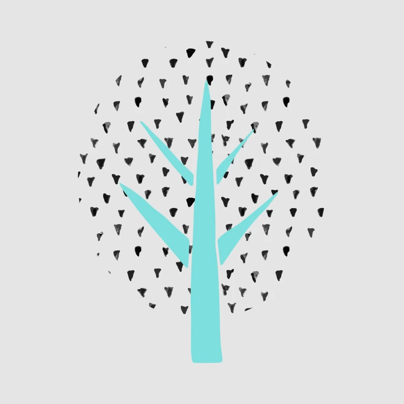 Arbre Givré en Vecteur Homme Sweat à capuche