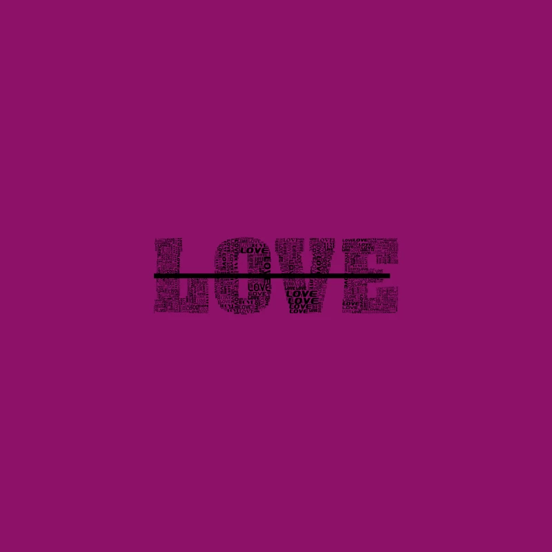 Love typography iPhone Case