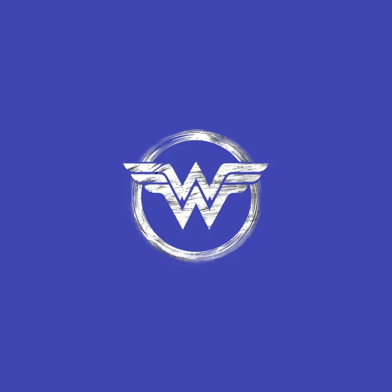 Sketched Wonder Woman Logo: Iconic DC Superhero Symbol Bucket Hat