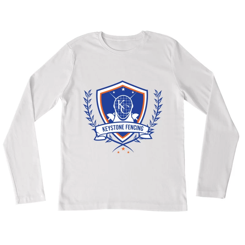 Keystone Fencing Sports Academy Shield Logo Female Long Sleeve T-Shirt