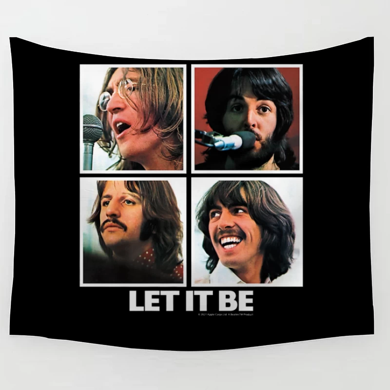 Four Classic Snapshots from The Let It Be Recording Sessions Tapestry