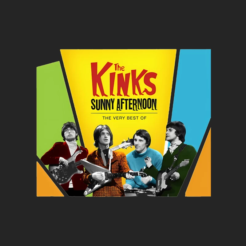 The Kinks 'Sunny Afternoon: The Very Best Of' Vintage Album Cover Male Pullover Sweatshirt