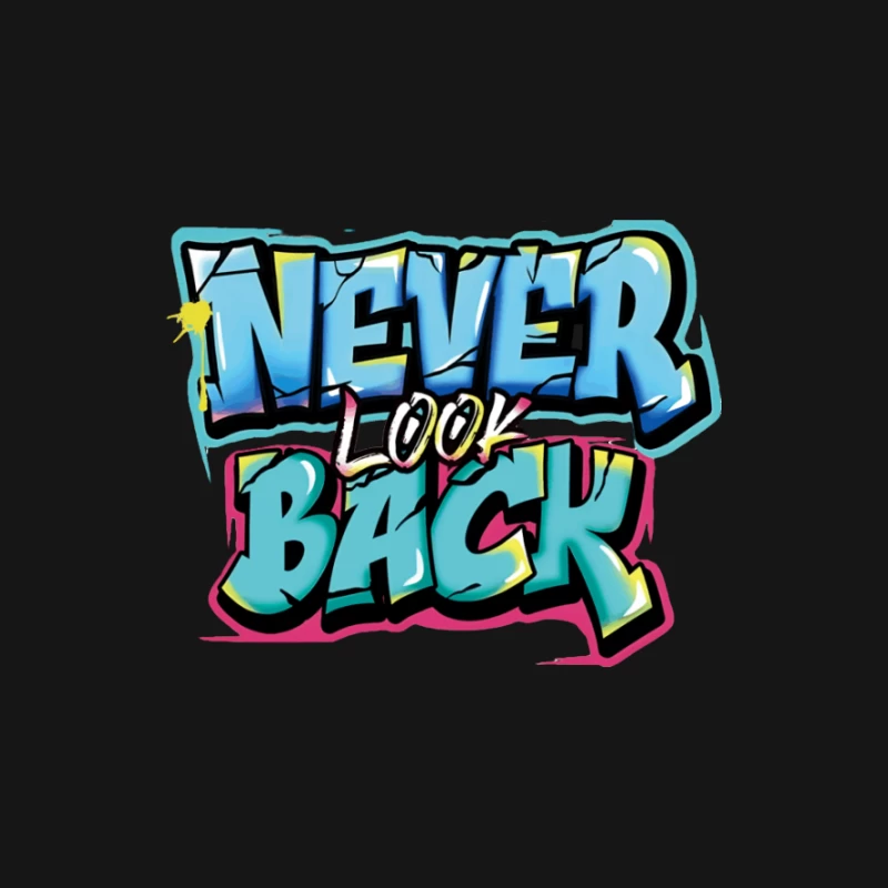 Graffiti Schriftzug - Niemals zurückblicken Damen Langarm T-Shirt