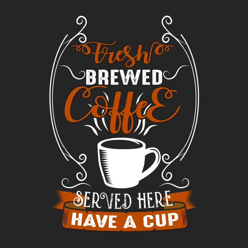 Affiche de café fraîchement infusé Homme Sweat-shirt à enfiler