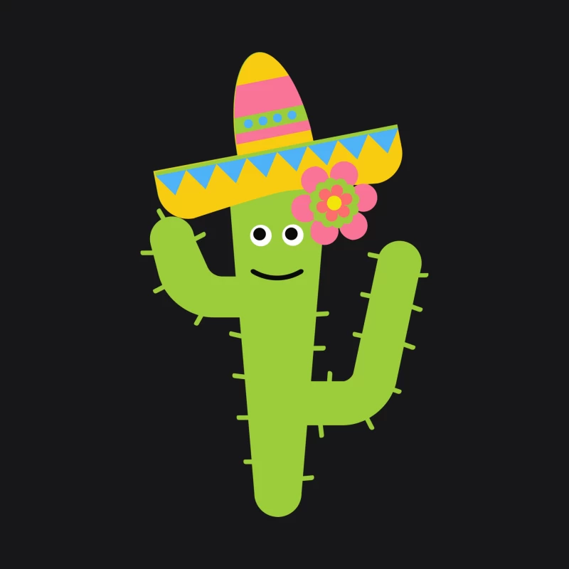 Cactus joyeux avec sombrero Homme Sweat à capuche