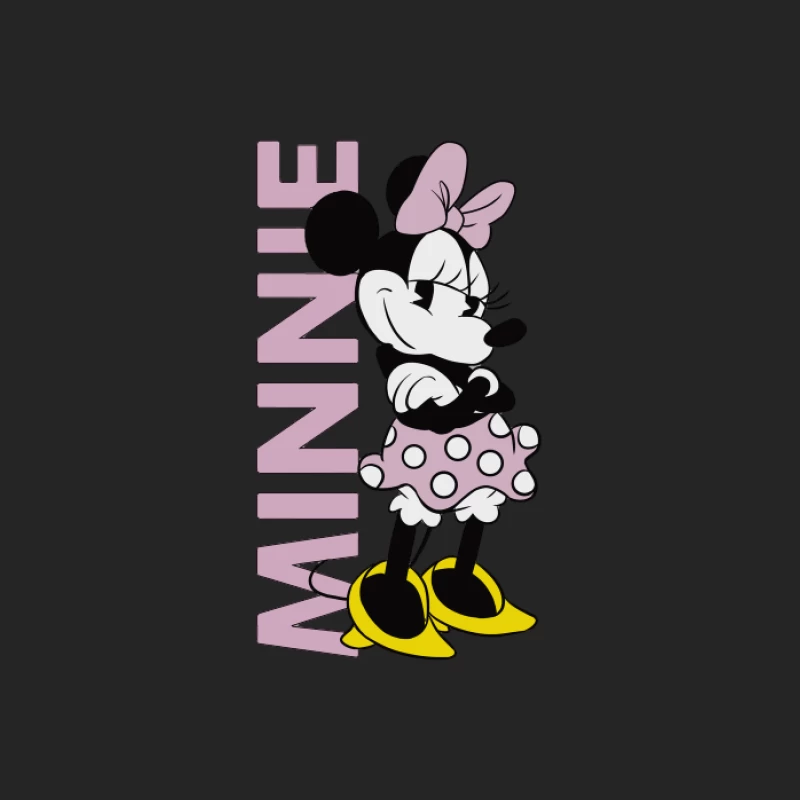 Dolce Minnie Mouse con dettagli rosa Felpa pullover Uomo