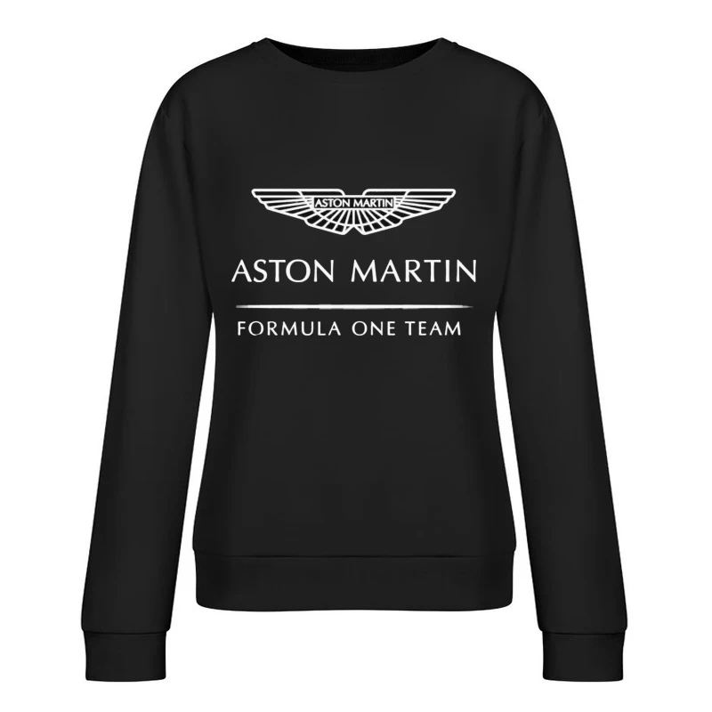 Aston Martin Formula One Team Racing Logo Female Pullover Sweatshirt