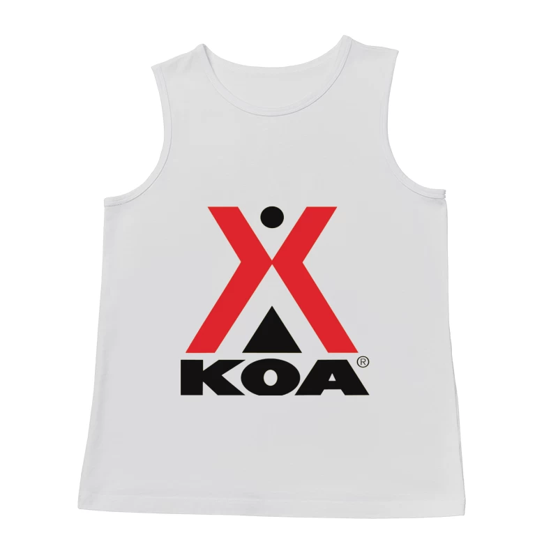 KOA (Kampgrounds of America) Official Logo Design Male Tank Top