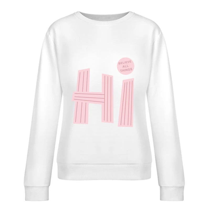 Hallo Design mit Glaubensbotschaft Damen Pullover Sweatshirt