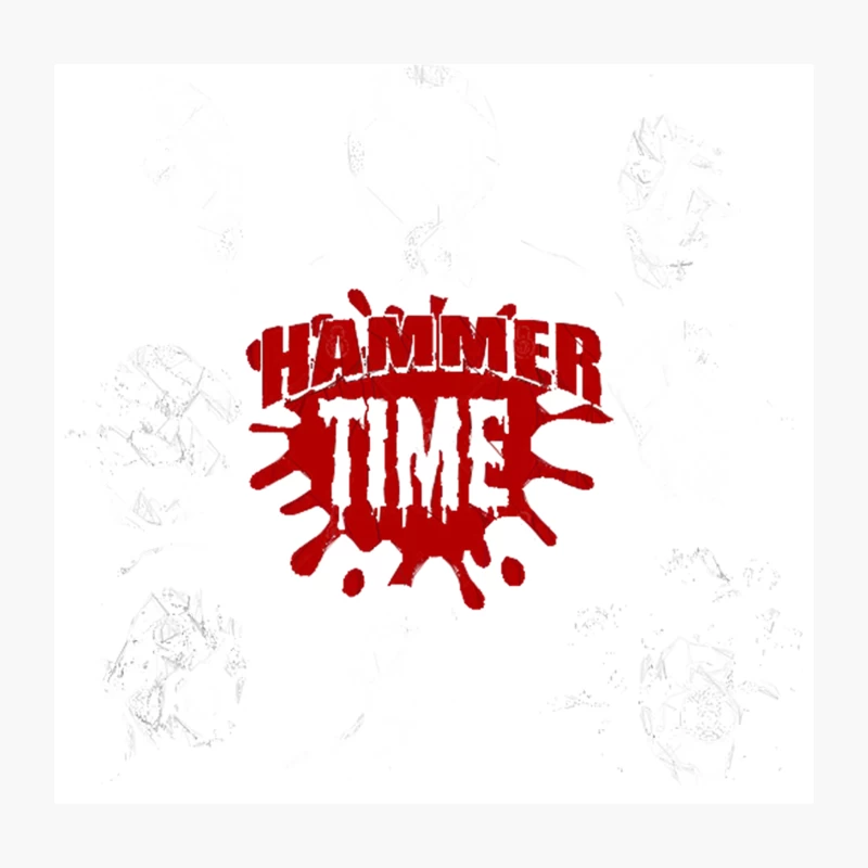 Hammer Time Horror Throw Pillow