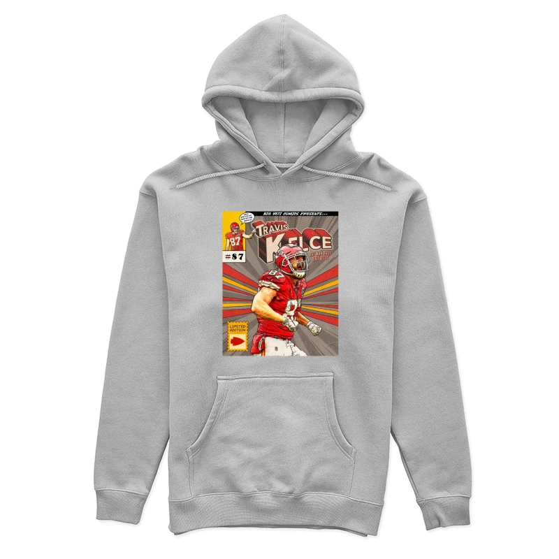 Football - Kansas City Chiefs - Comic Book Mockup - TRAVIS KELCE Female Pullover Hoodie