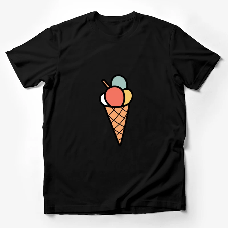 Cône de glace coloré Homme T-Shirt