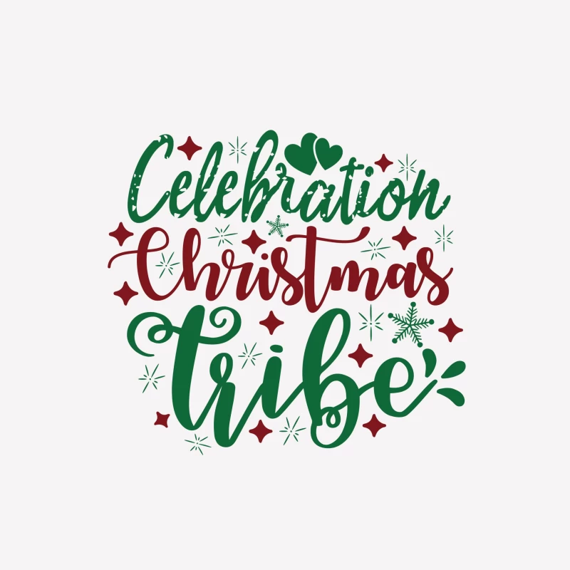 Tribu de Noël Célébration Femme T-Shirt