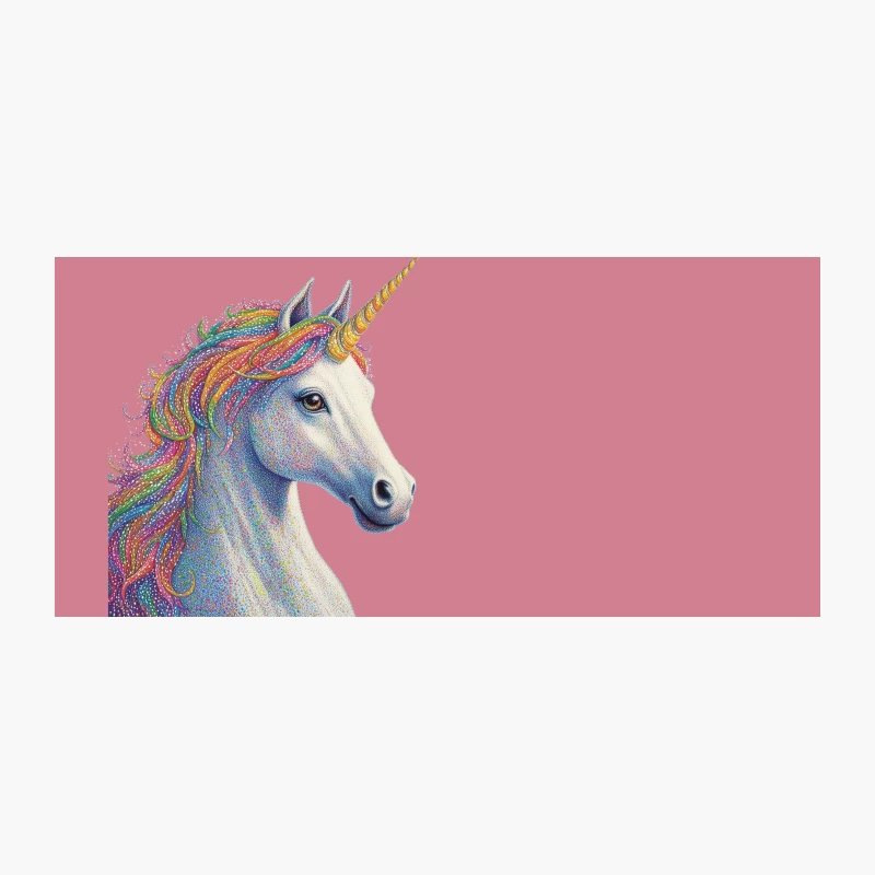 Colorful Rainbow Unicorn Fantasy Illustration Coffee Mug