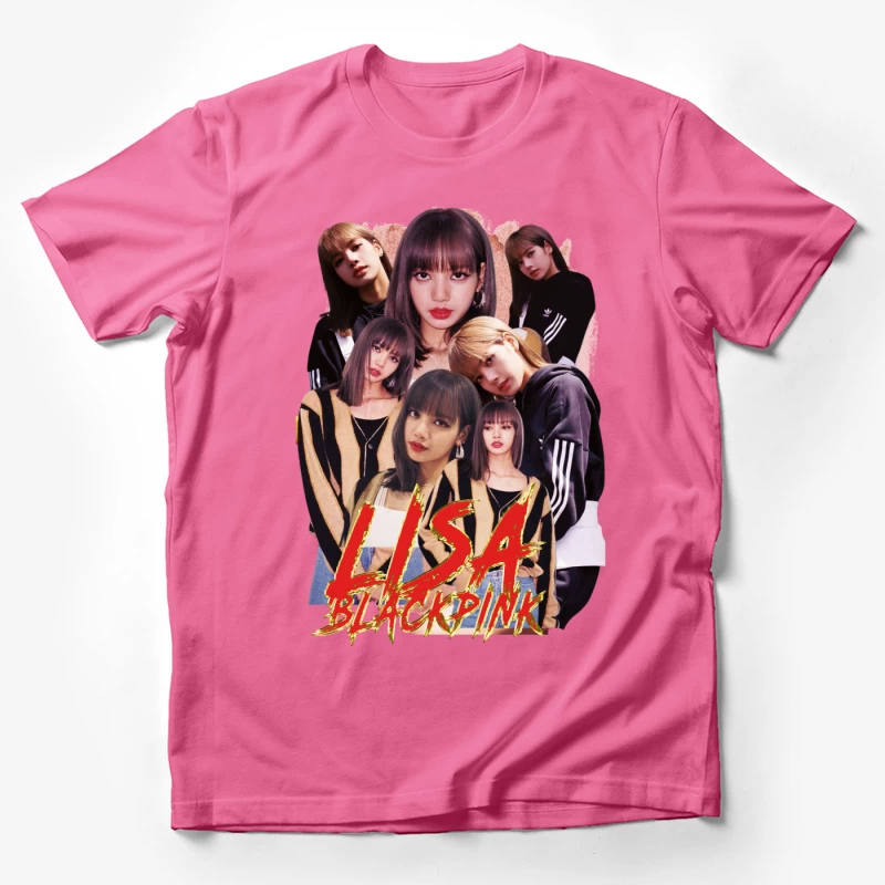 Lisa from BLACKPINK - K-pop Idol and Fashion Icon Male T-Shirt