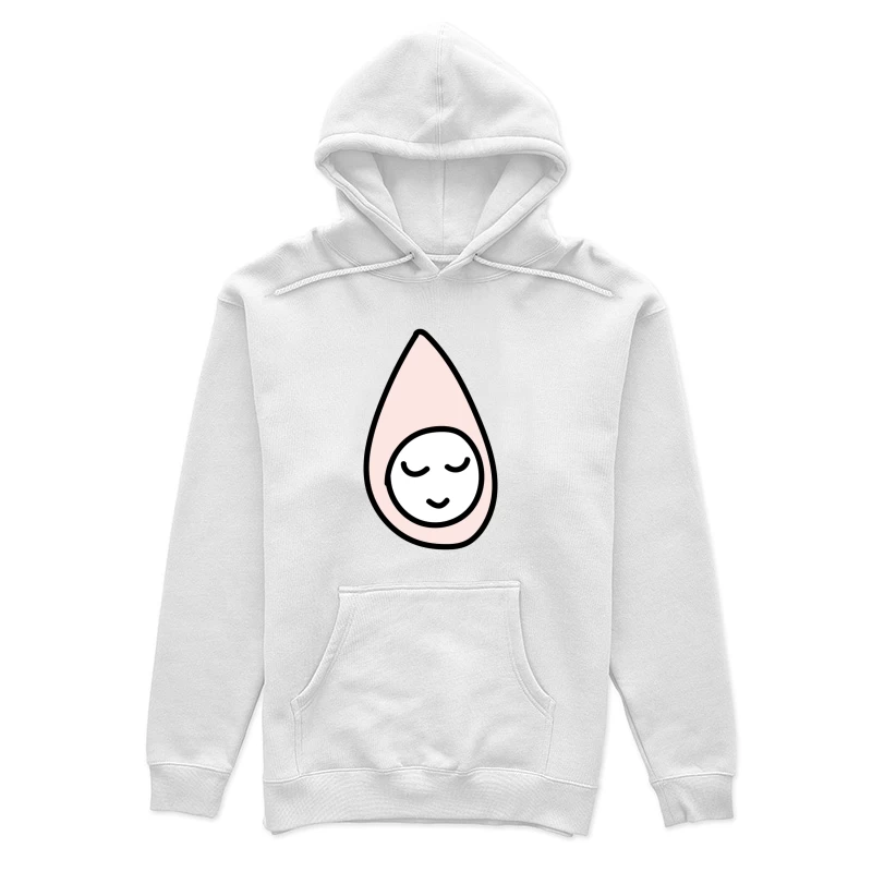 Goutte d'eau avec visage serein Femme Sweat à capuche