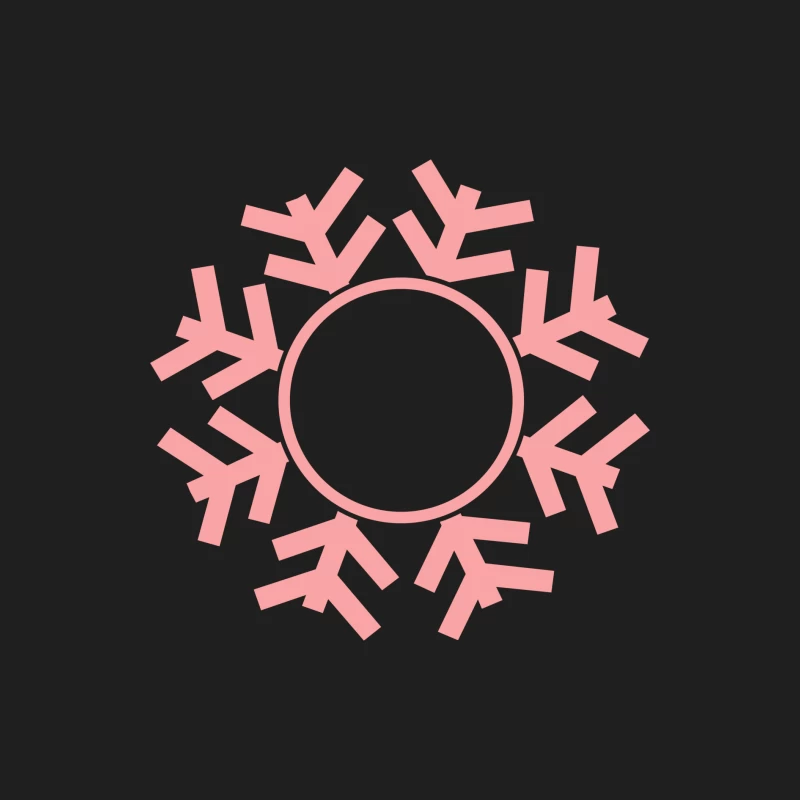 Flocon de neige rose graphique Homme Débardeur