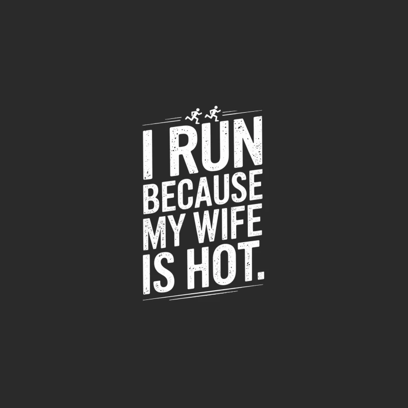 Minimalist Motivational Typography: Run Because You Can Baseball Cap