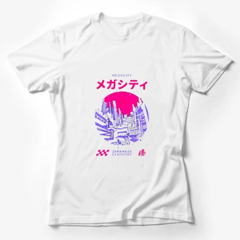Illustration de Megacity au style rétro Femme T-Shirt