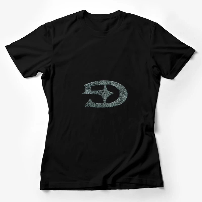 Grunge-Logo im Dreieck-Design Damen T-Shirt