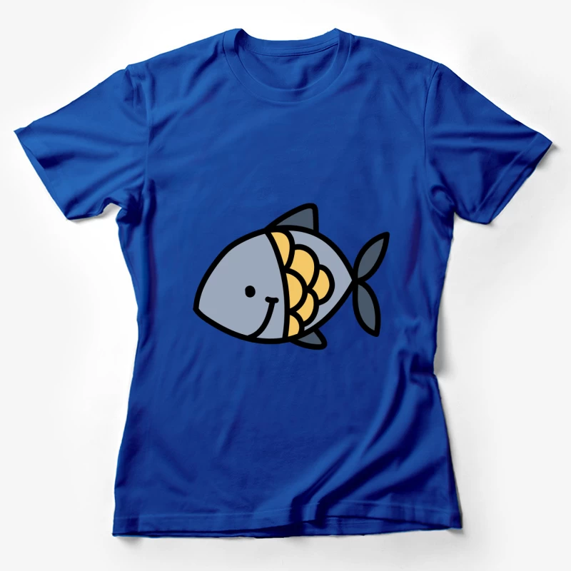 Illustration de poisson souriant Femme T-Shirt