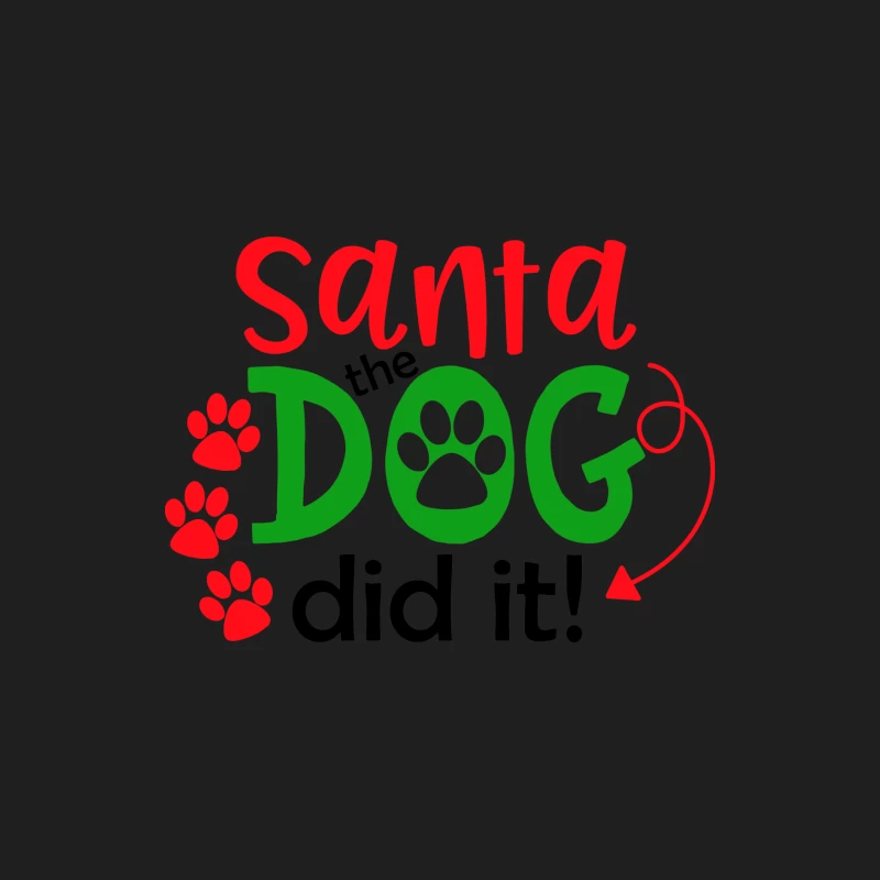 Inscription amusante sur le chien et le Père Noël Homme Débardeur