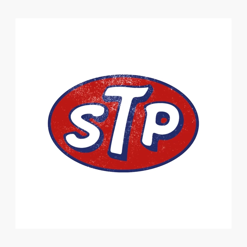 Vintage STP Motor Oil Logo Brand Throw Pillow
