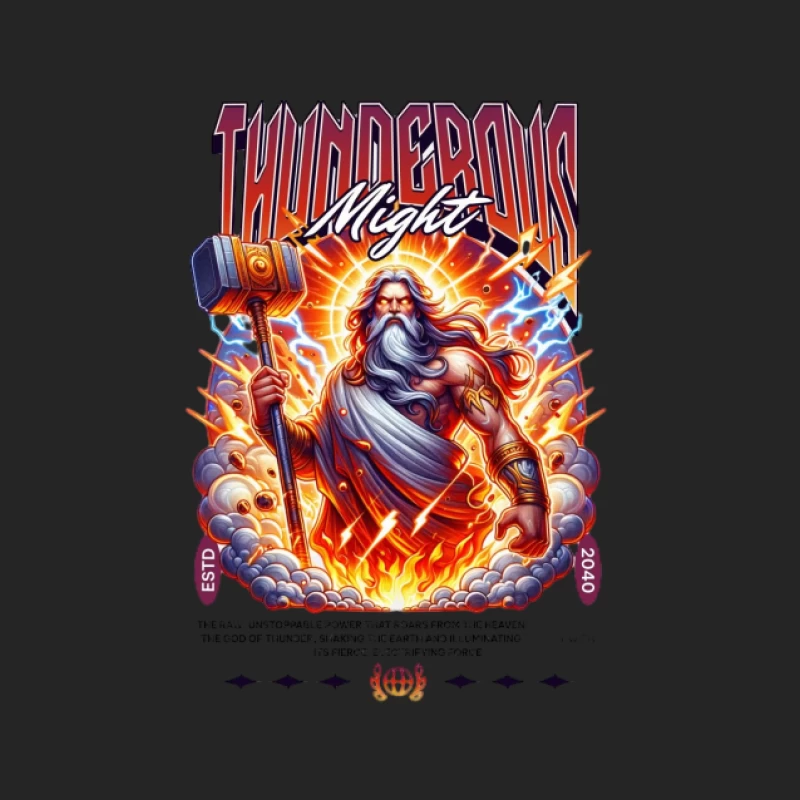 Puissance Tonitruante du Dieu Homme Sweat-shirt à enfiler