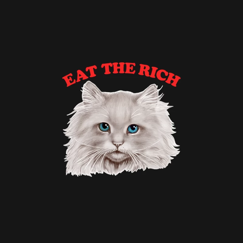 Eat The Rich Kitty Desk Mat