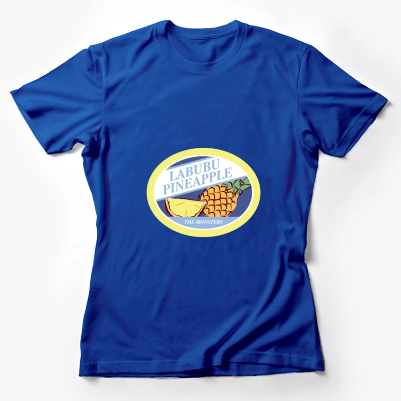 Labubu Ananas Etikett Damen T-Shirt