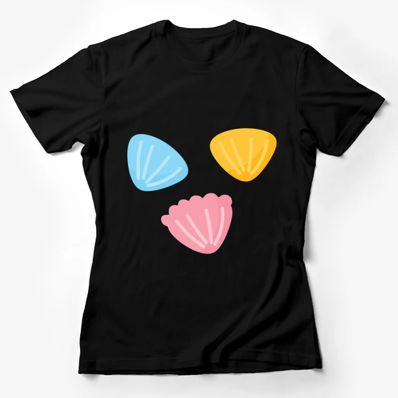 Coquillages colorés modernes Femme T-Shirt