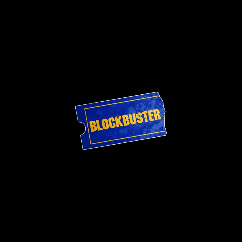 Vintage Blockbuster Video Rental Store Logo Ticket iPhone Case