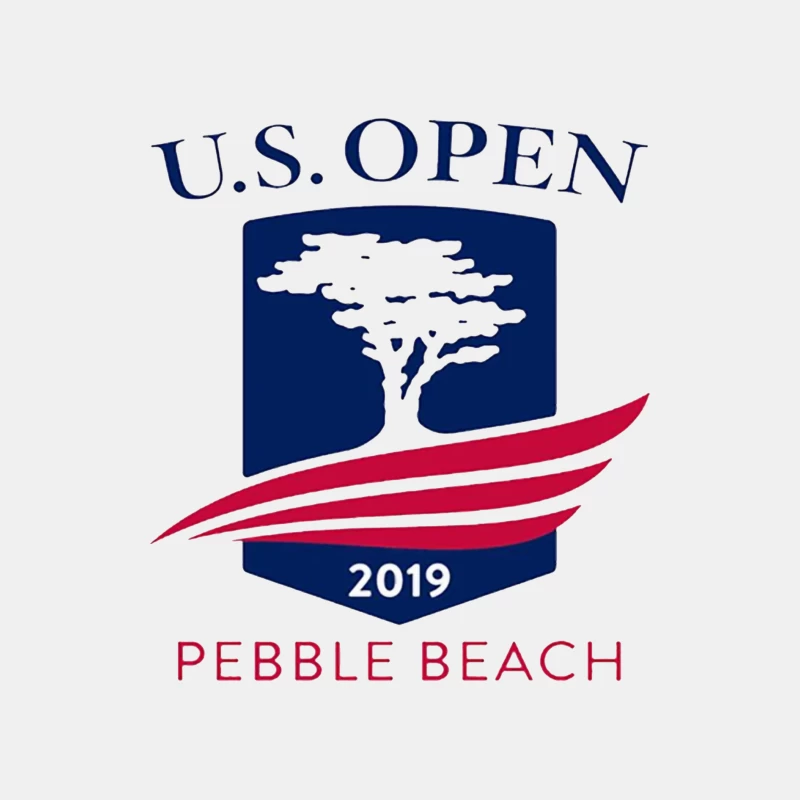 2019 US Open Golf Championship at Pebble Beach Logo Male Tank Top