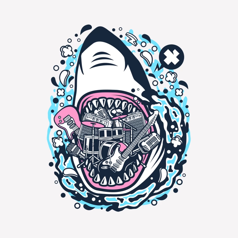 Requin musical fusion Homme T-Shirt