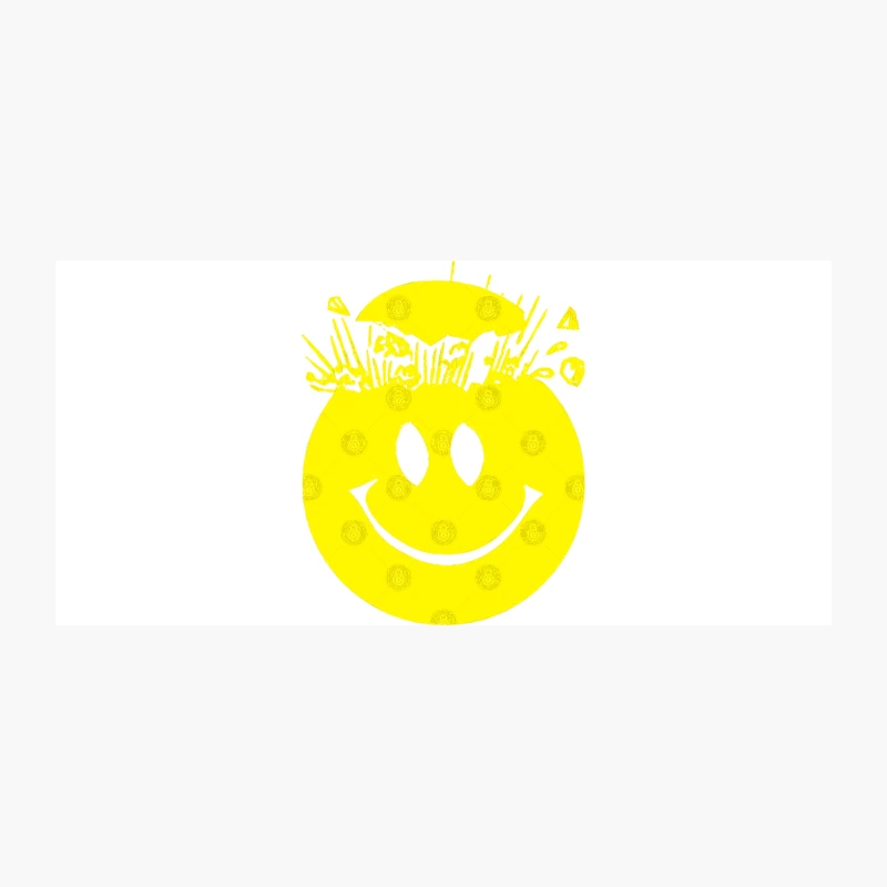 Exploding Acid House 80s Smiley Face Coffee Mug