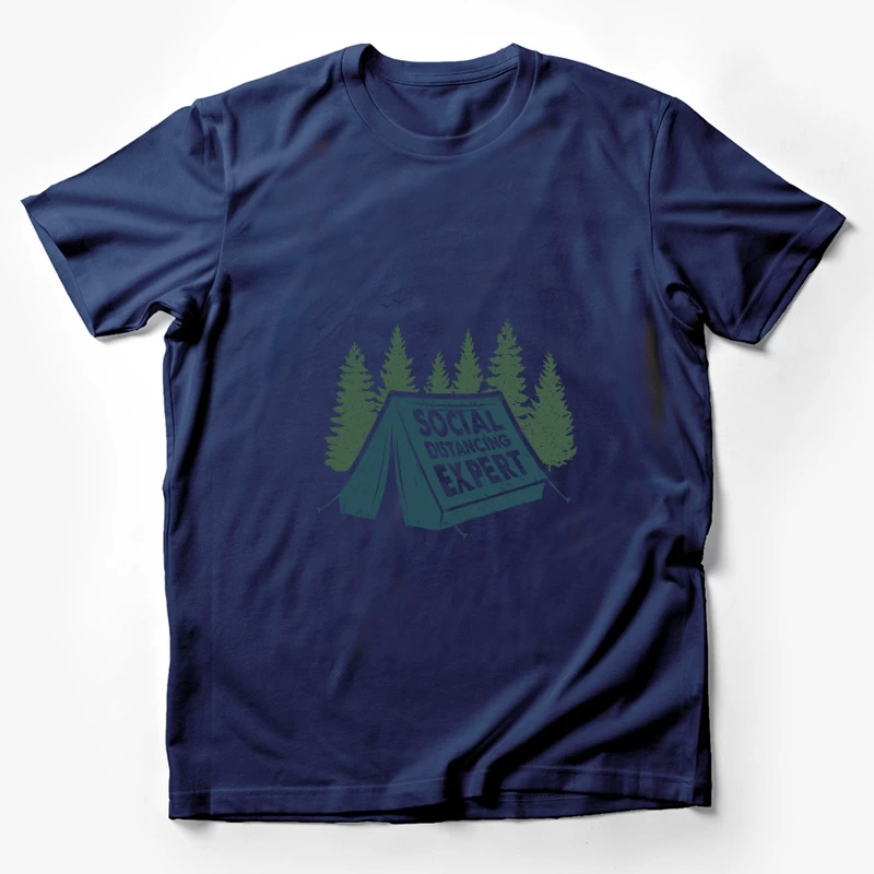 Expert en distanciation sociale en camping Homme T-Shirt