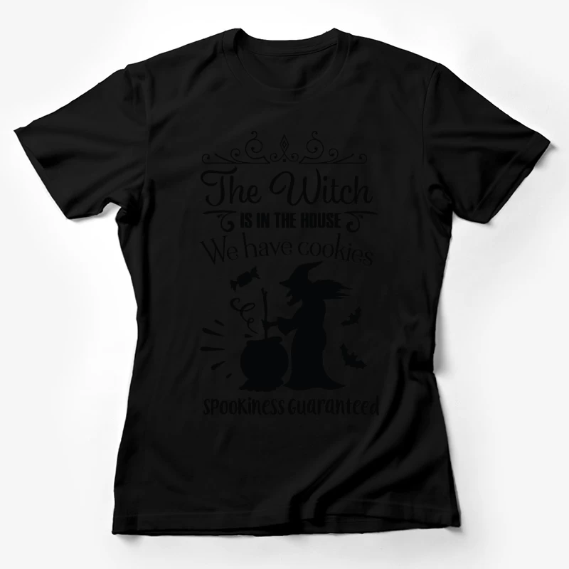 Affiche de sorcière joyeuse avec biscuits Femme T-Shirt