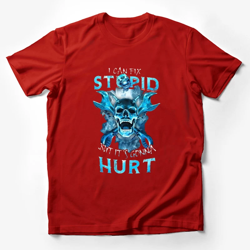 Cool Motorcycle Humor Design Male T-Shirt