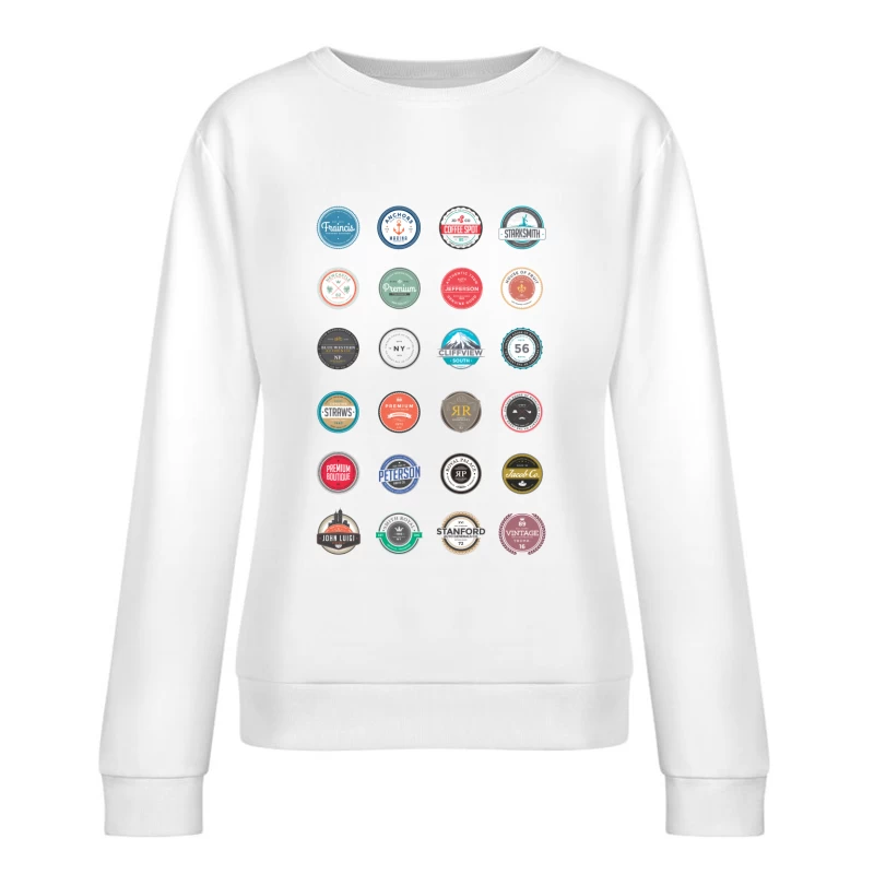 Vielseitige Vintage-Logo-Sammlung Damen Pullover Sweatshirt