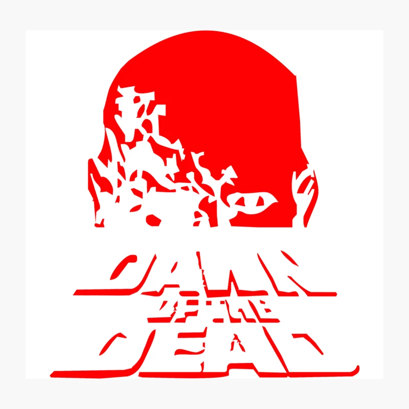 DAWN OF THE DEAD RETRO 70s HORROR ZOMBIE FILM Throw Pillow