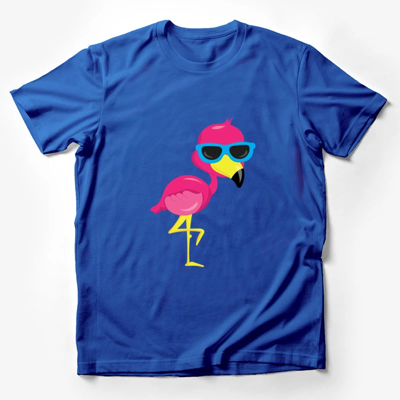 Flamant rose cool avec lunettes de soleil Homme T-Shirt