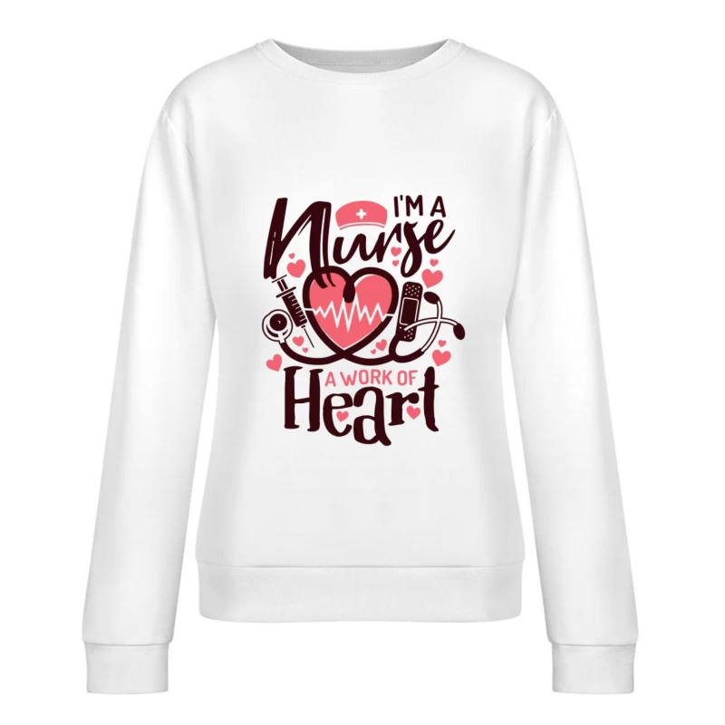 Infirmière au grand cœur Femme Sweat-shirt à enfiler