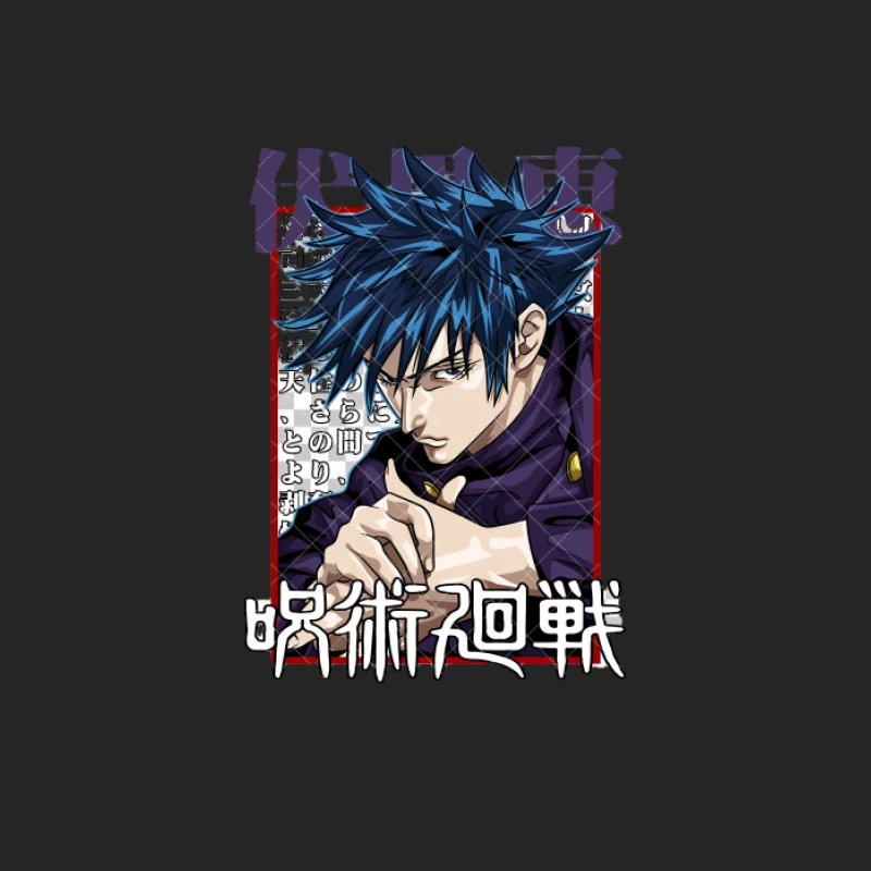 Anime-Charakter mit blauem Haar Herren Pullover Sweatshirt