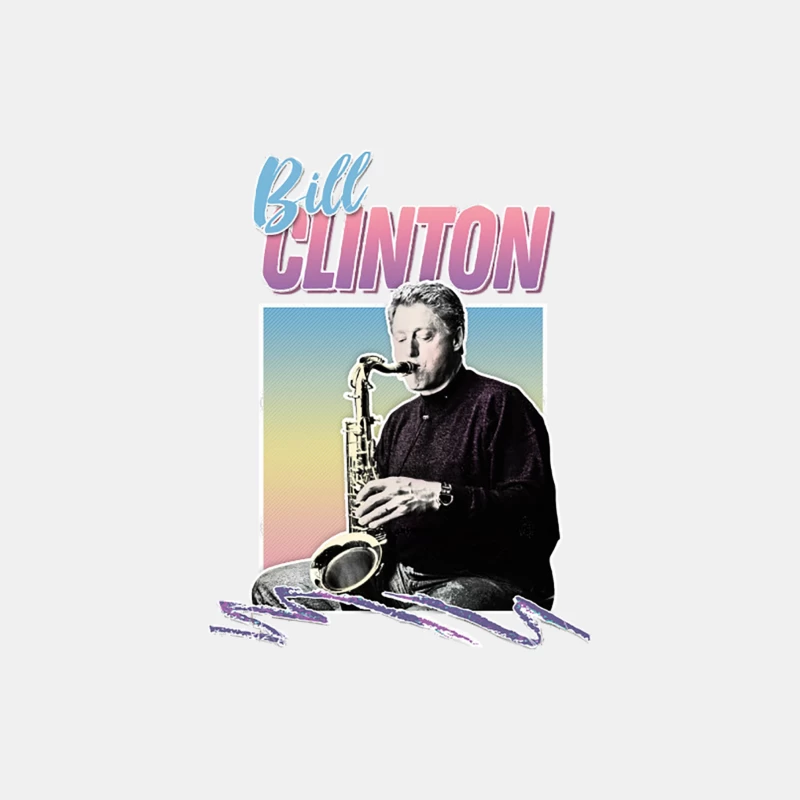 Bill Clinton  90s Style Aesthetic Design Male Tank Top
