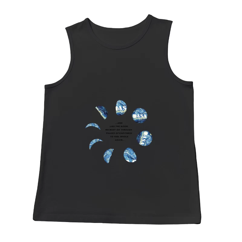 NASA Logo in Phasen des Mondzyklus Herren Tanktops