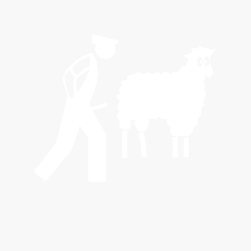 Rude Sheep Cotton Tote Bag