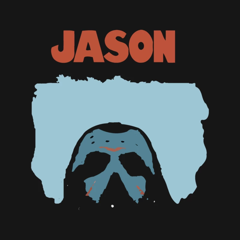 Minimalist Jason Hockey Mask Horror Movie Poster Mouse Pad