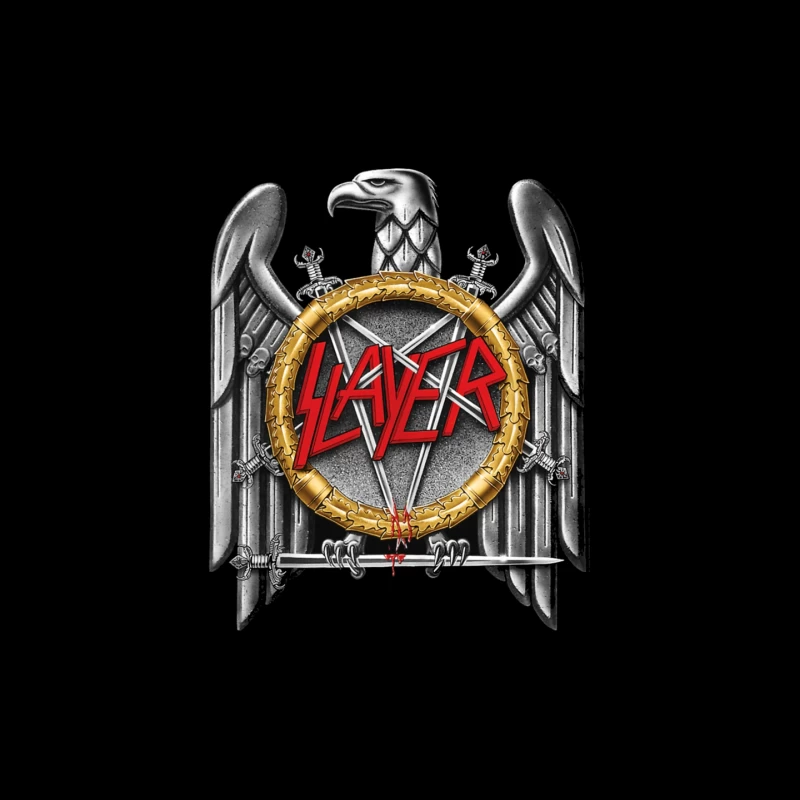 Slayer Metal Band Eagle Emblem with Crossed Swords Mouse Pad