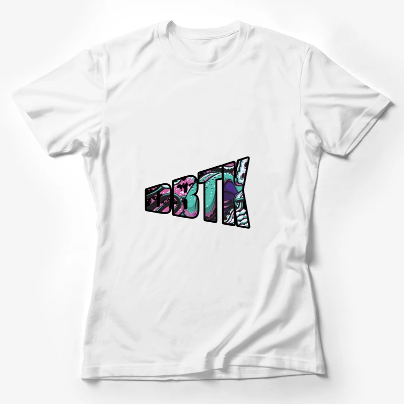 Vibrant Abstract Logo Design Female T-Shirt