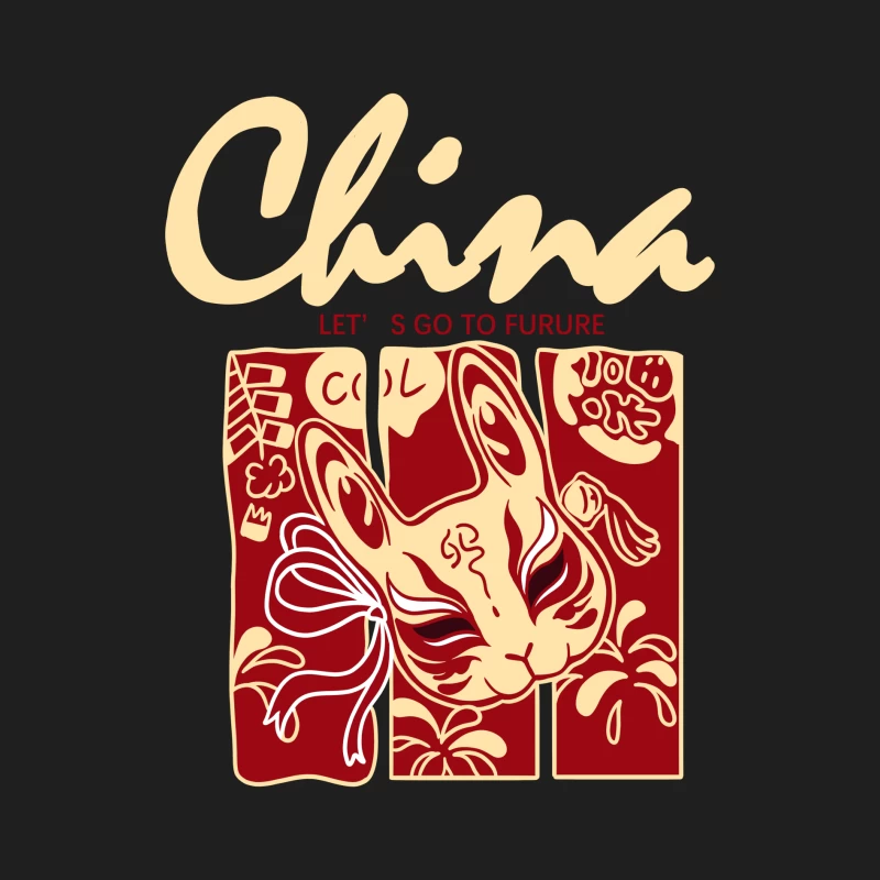 Traditionelles chinesisches Kaninchen-Design Herren Tanktops